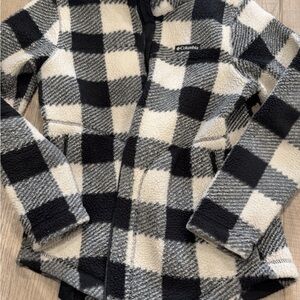 Columbia Monochrome Plaid Fleece Jacket